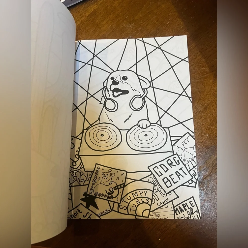 Set of 5 Corgis Coloring Books